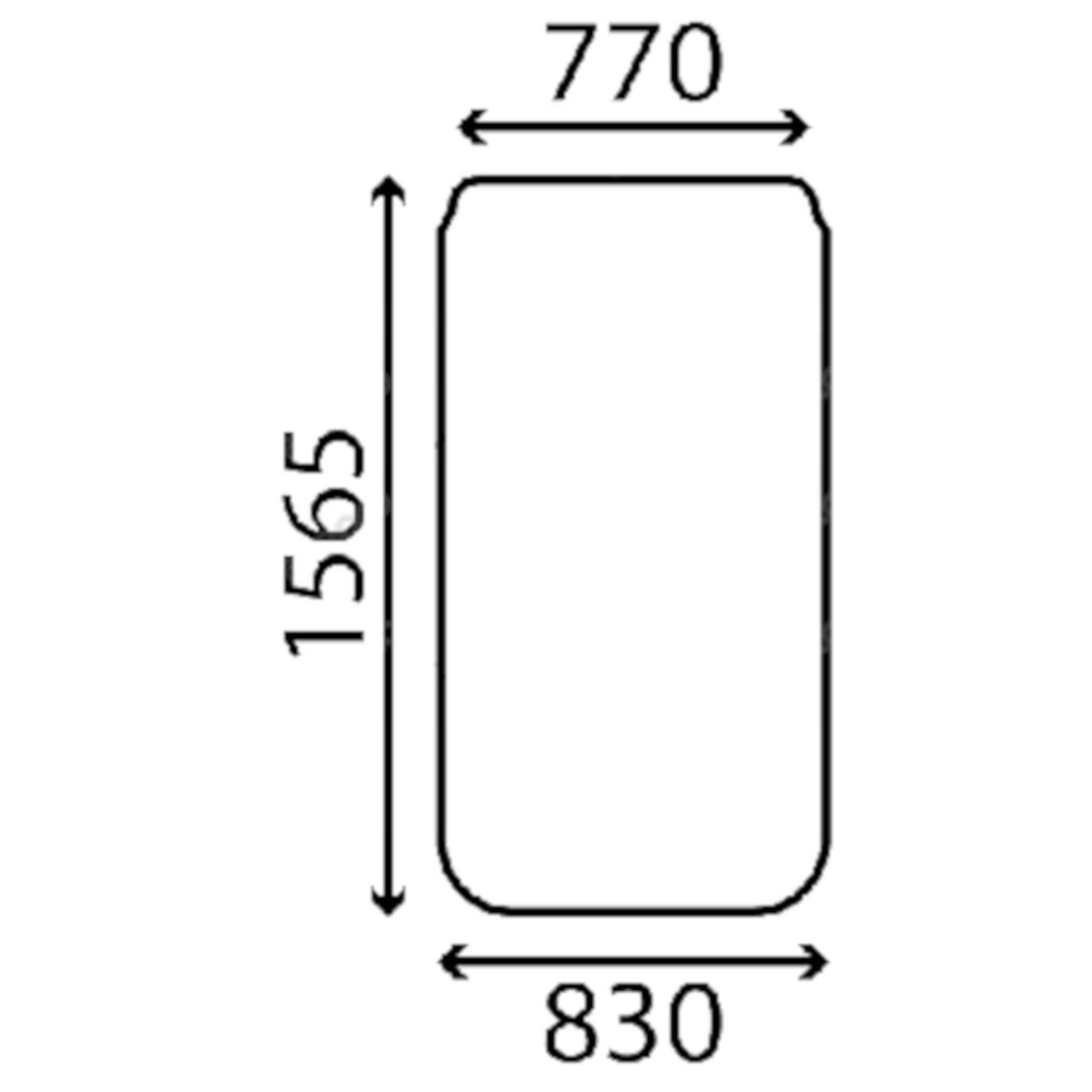 sklo Cat přední 211-7991