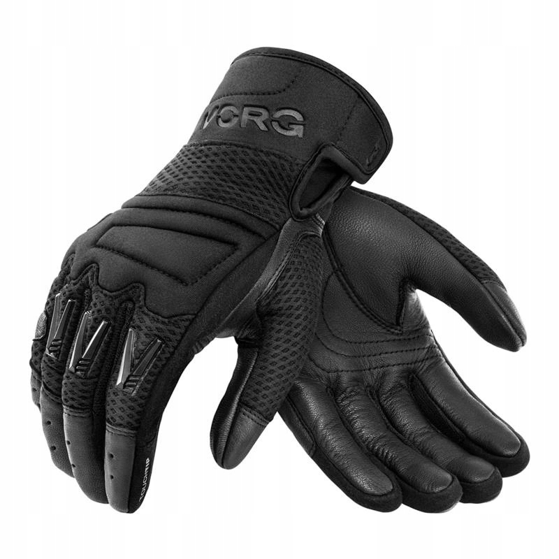 Rękawice motocyklowe krótkie Vorg Handflex Black miękkie