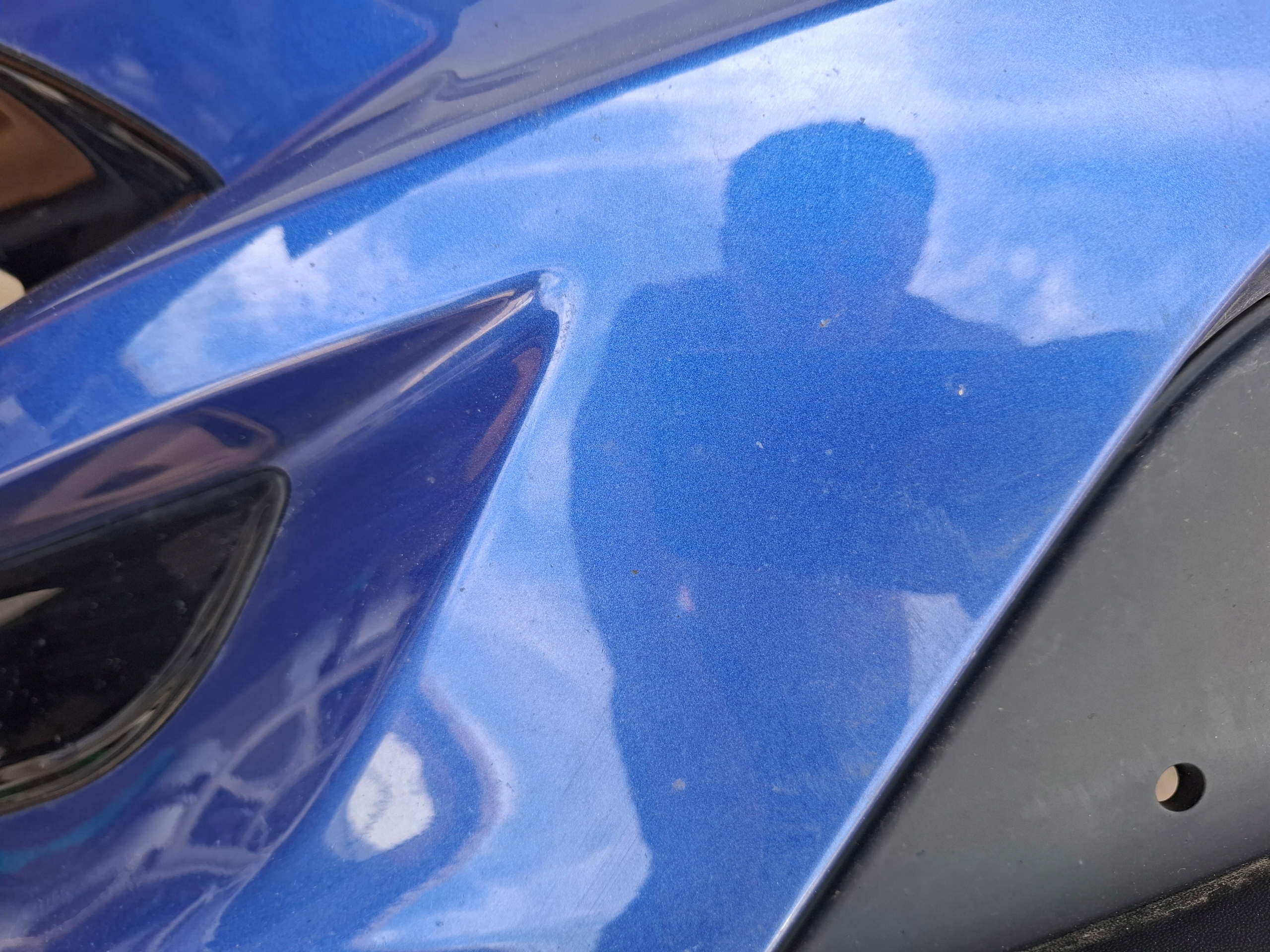 Hyundai Tucson III 3 LIFT 18r bumper front front blue U2U