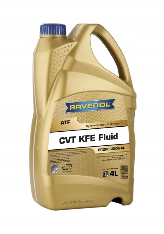 OLEJ RAVENOL CVT KFE FLUID 4L / TOYOTA / YARIS 2013 -, COROLLA 2013 -, AUR