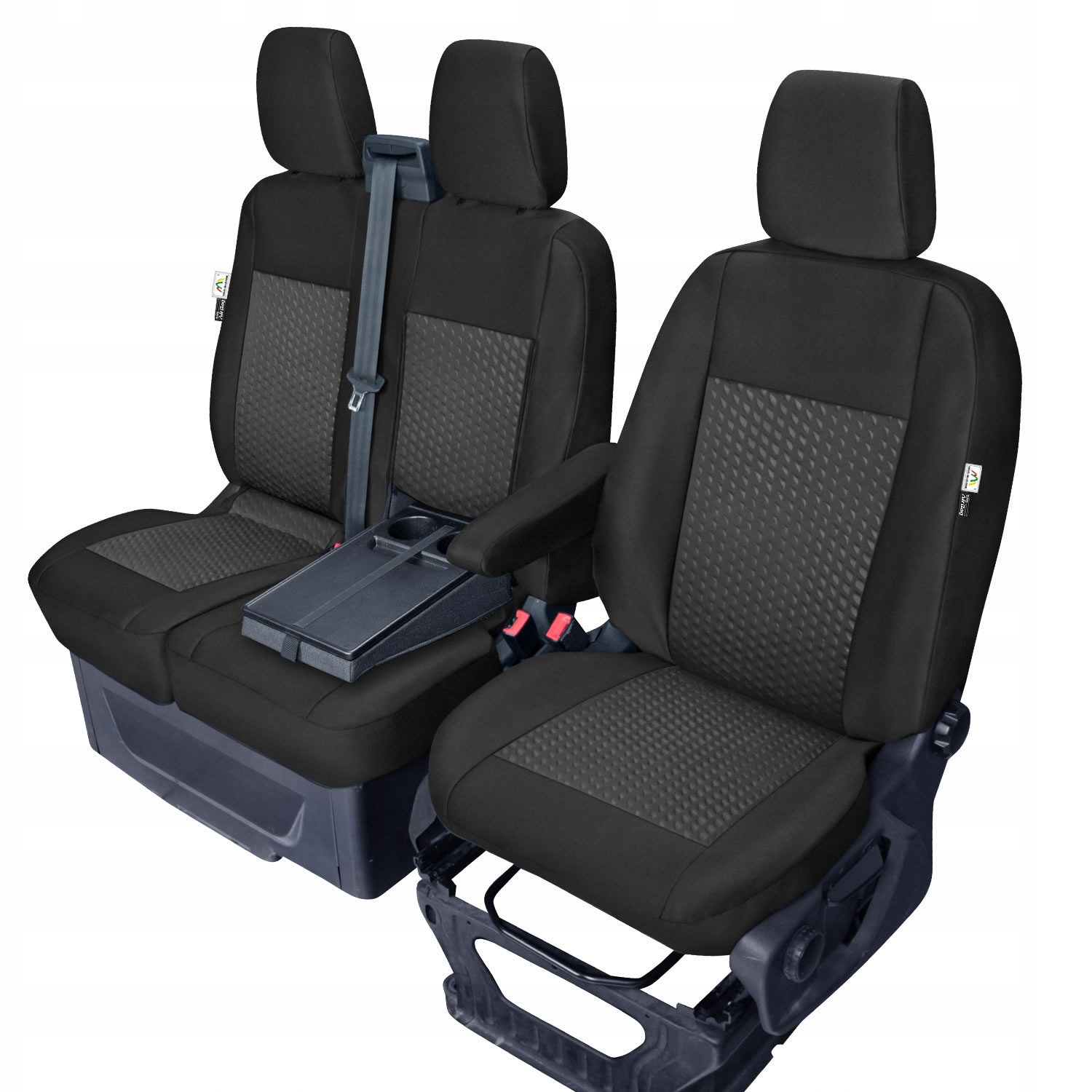 Poťahy 1+2 pre Ford Transit 8 od roku 2013 Koža