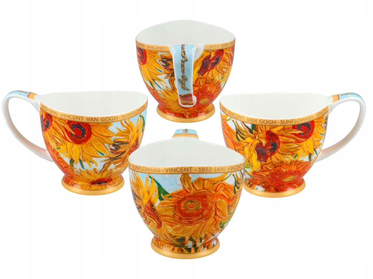 Duża Filiżanka V. van Gogh Słoneczniki 350ml Marka Carmani