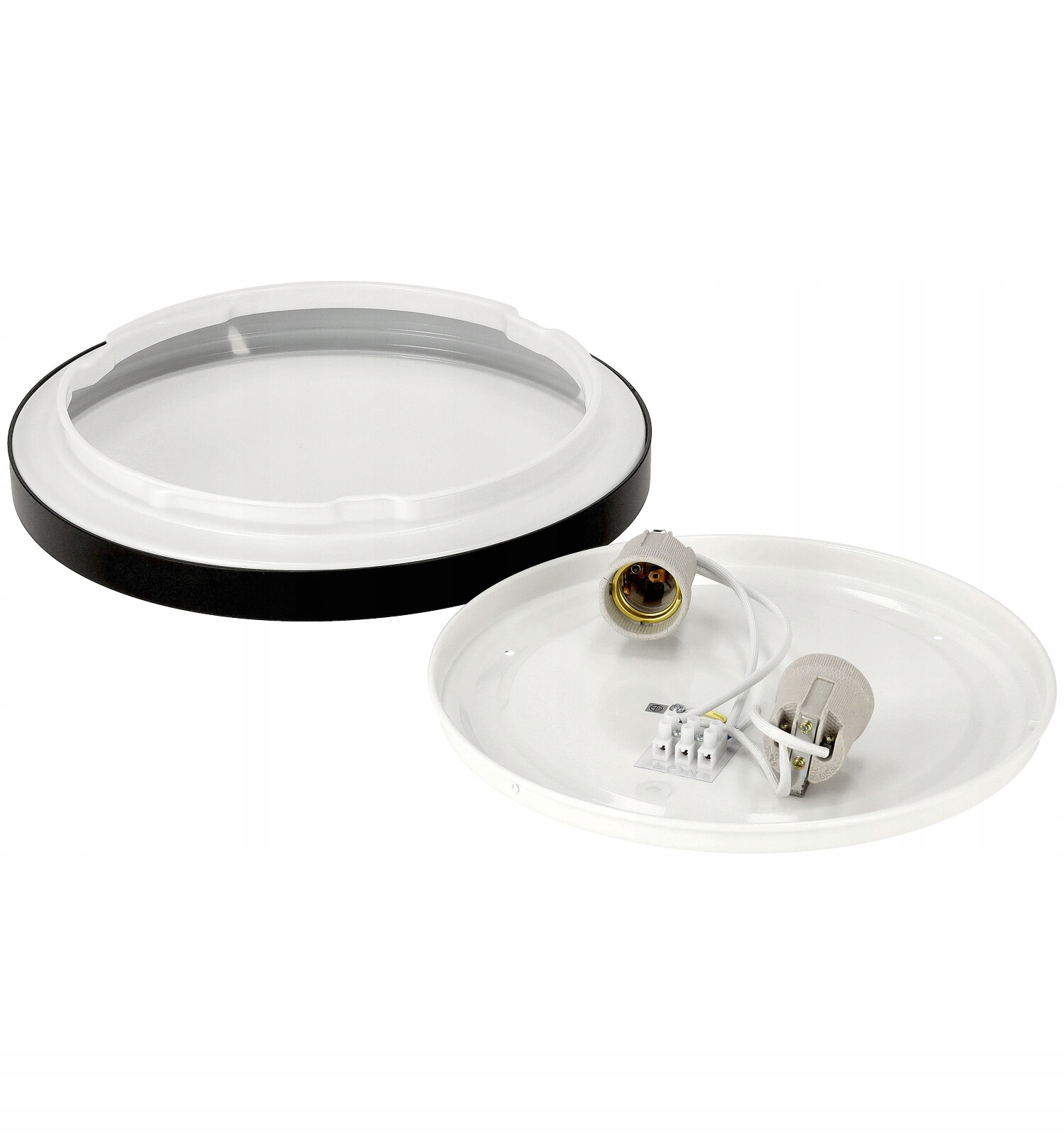 Oprawa Lampa Sufitowa Plafon LED Zestaw Z Żarówkami 2xE27 = 20W C37 Klasa efektywności energetycznej A