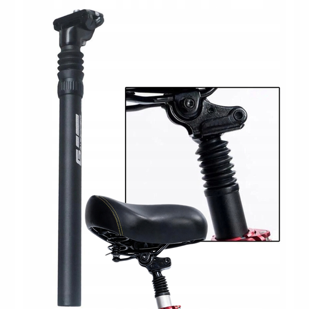 Wspornik siodła rowerowego regulowany sztyca amortyzowana 27.2 mm do roweru