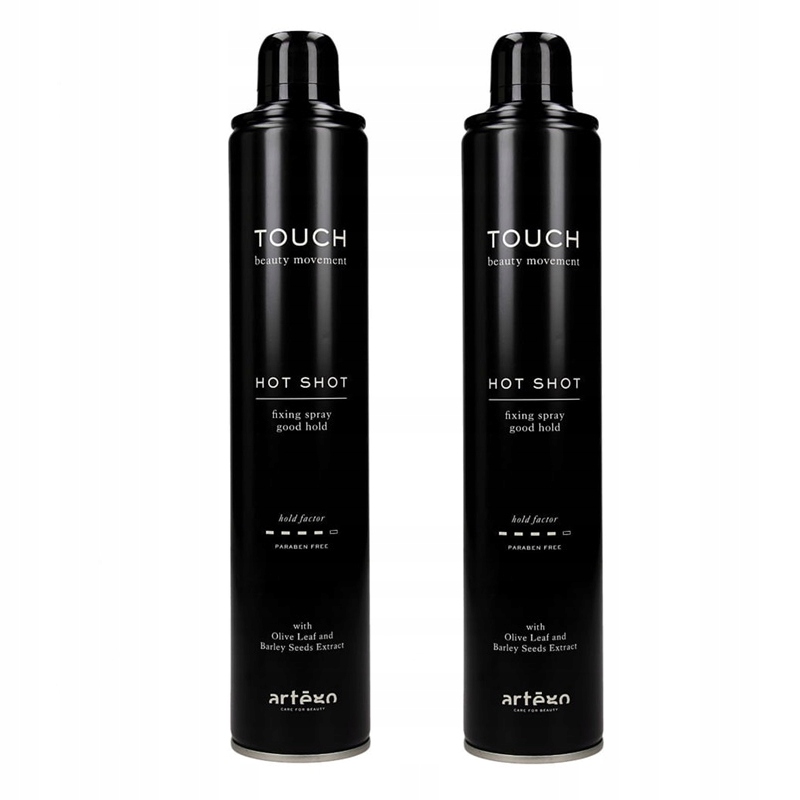 Artego Touch Hot Shot Fixing spray lakier b. mocny 2x 500 ml do włosów