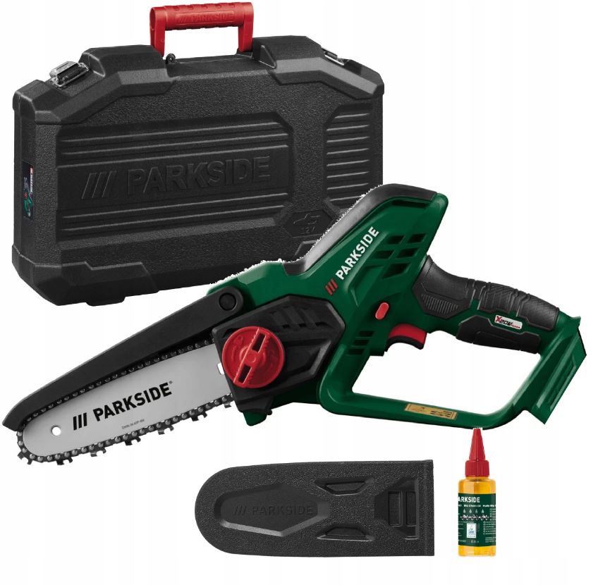 Piła łańcuchowa 20V Parkside pilarka akumulatorowa 20 V do gałęzi
