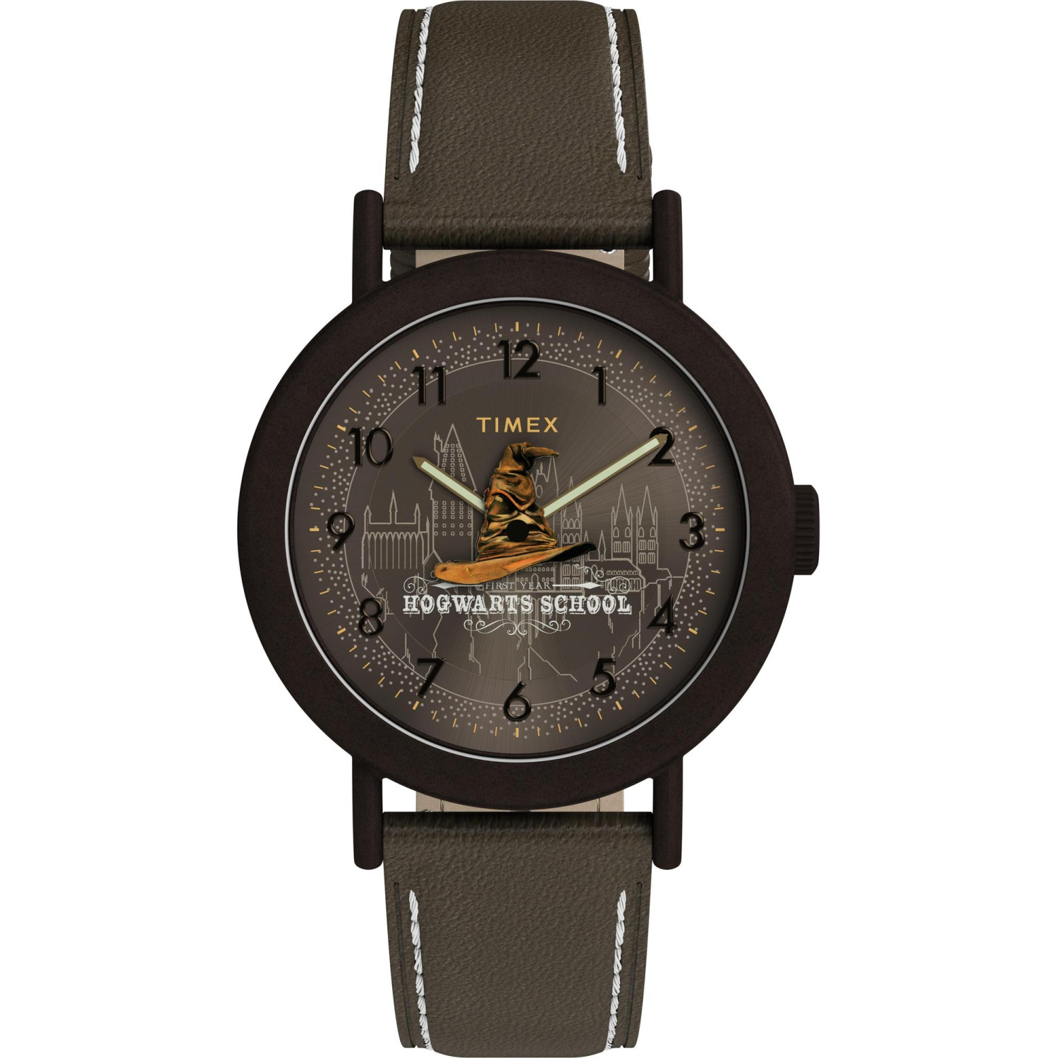 Hodinky Timex Harry Potter x Timex Weekender Sorting Hat 37mm Kožený řemínek