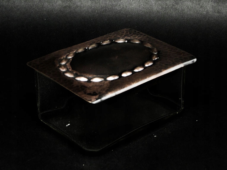 C3X ART DECO - piękny młotkowany humidor pojemnik Kod producenta 12121212