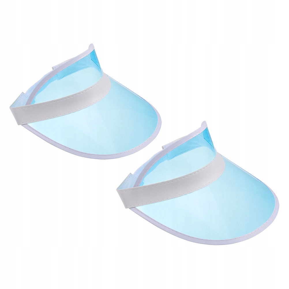 2 Szt. Niebieskie Daszki/wizjery Na Lato Z Plastikowego Materiału