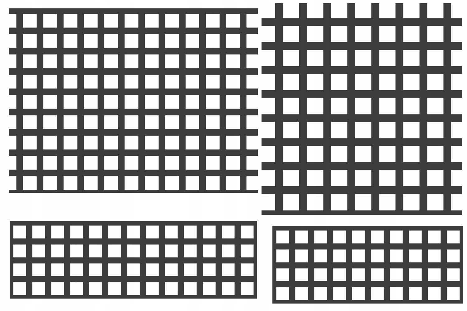 BLACHA PERFOROWANA 1 mm 10-15 SUROWA - NA WYMIAR