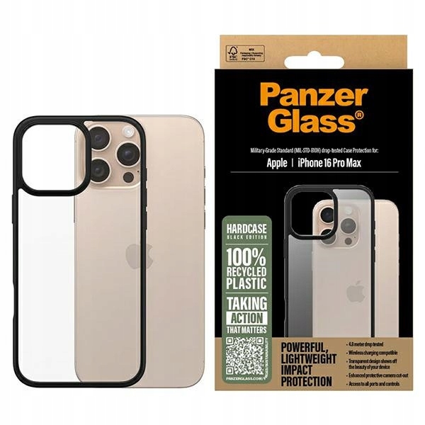 Pouzdro PanzerGlass HardCase pro Apple iPhone 16 Pro Max černé