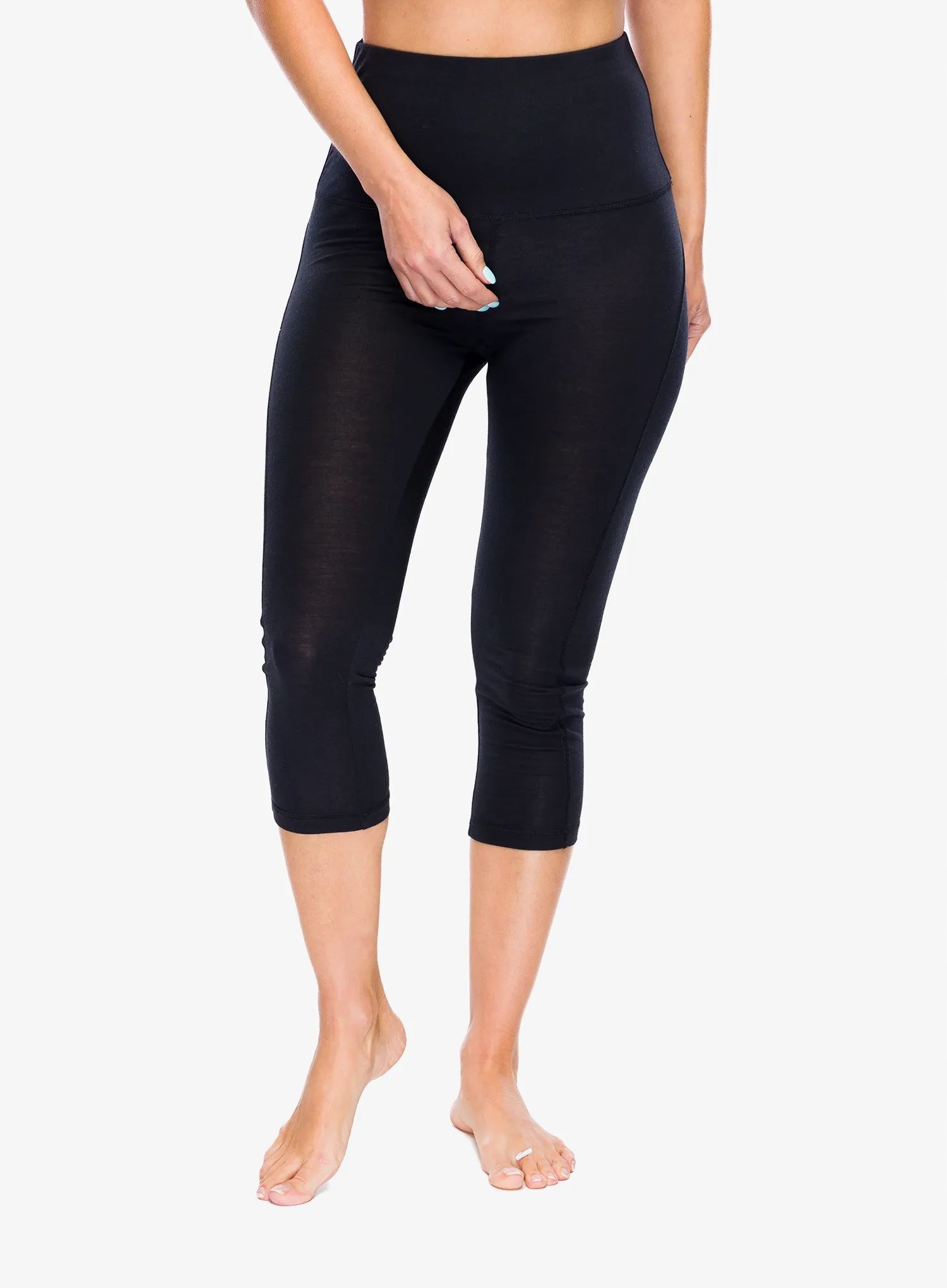 Dámské termoaktivní kalhotky Super.natural Tundra175 Comfy Tight 3/4 černé Xs