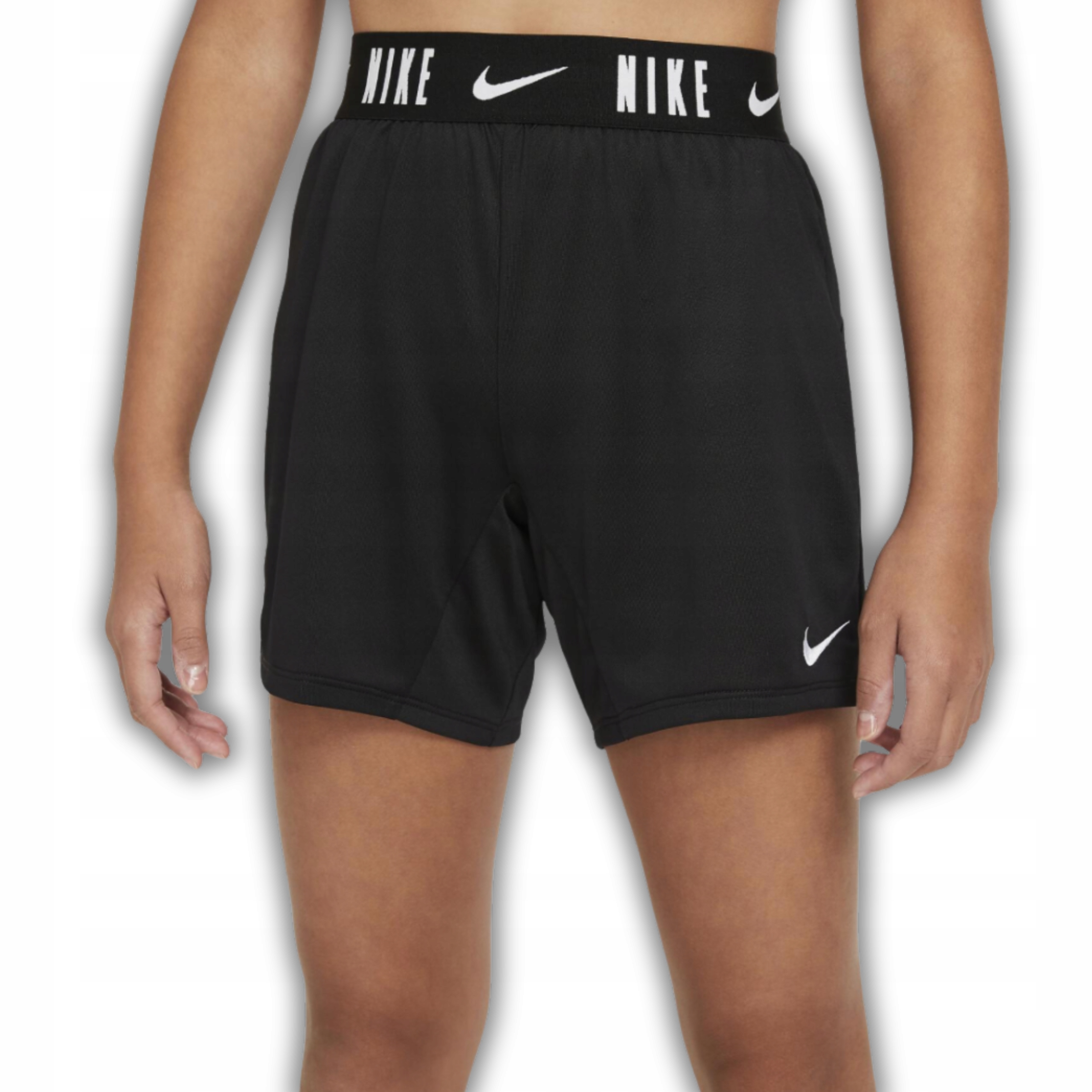 Nike Spodenki Dzieciece Czarne Trening Sportowe Rozmiar 147-158