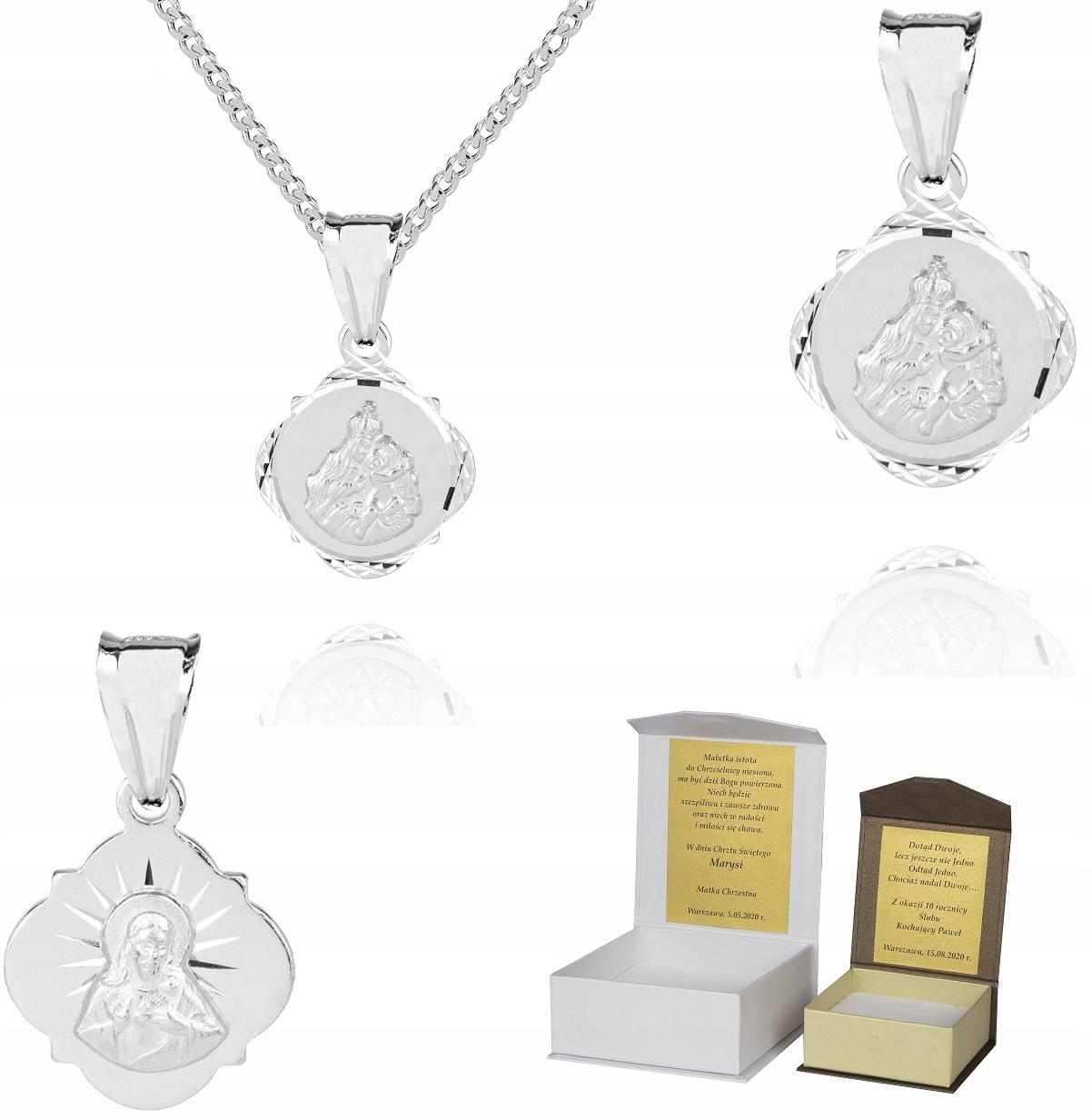 925 Stříbrný řetízek medailonek Dedikace 50 cm P3M45