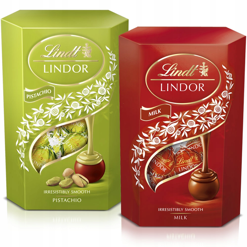 Levně Sada pralinek Lindt Lindor 200 g x 2