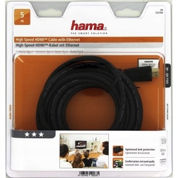 Hama KABEL HDMI 5m Ultra HD 4K 3D TECHLINE Standard HDMI 2.0