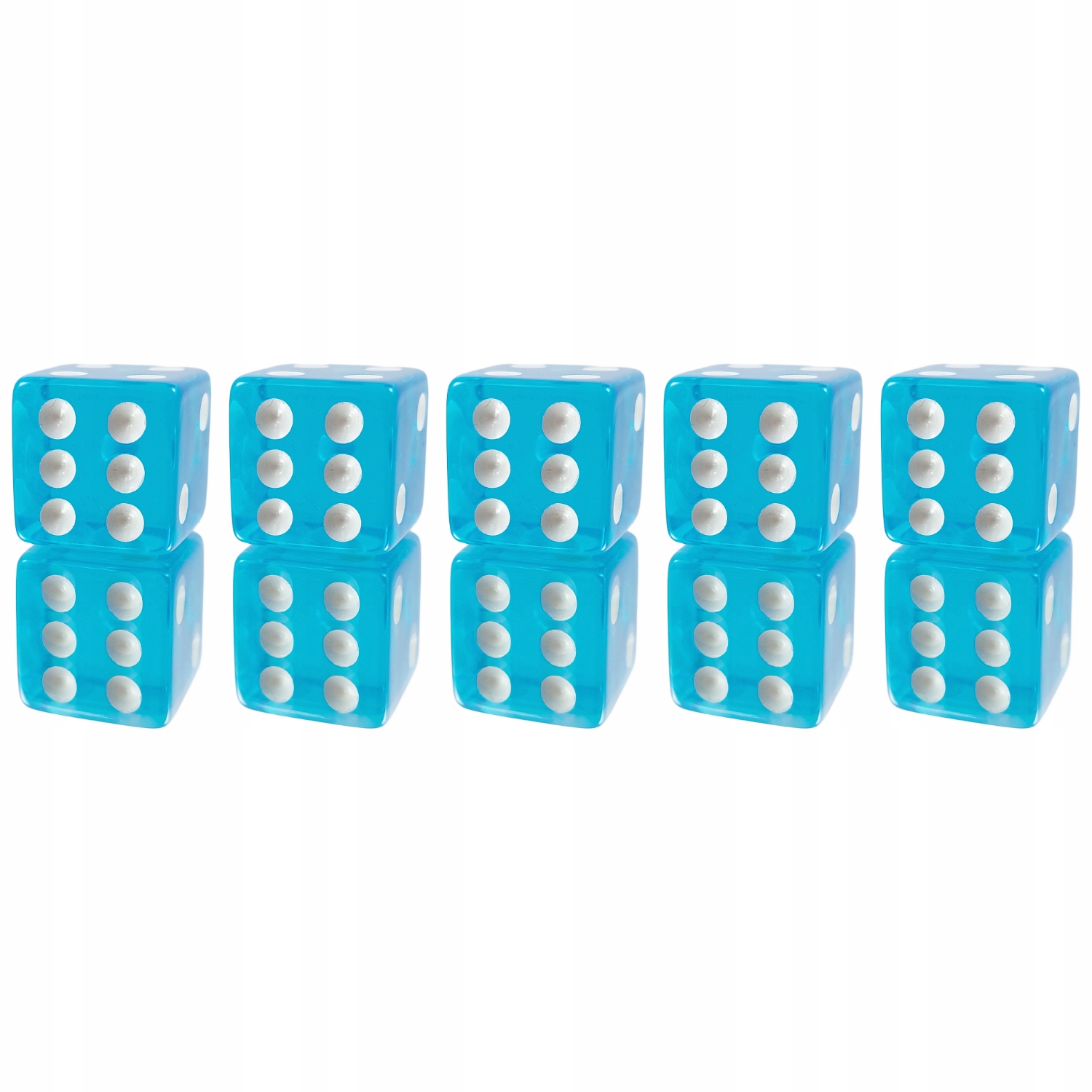 ZESTAW 5 KOSTEK K6 RPG KOŚĆ SZEŚCIOŚCIENNA PODNIEBNE MIASTO 1,8 CM