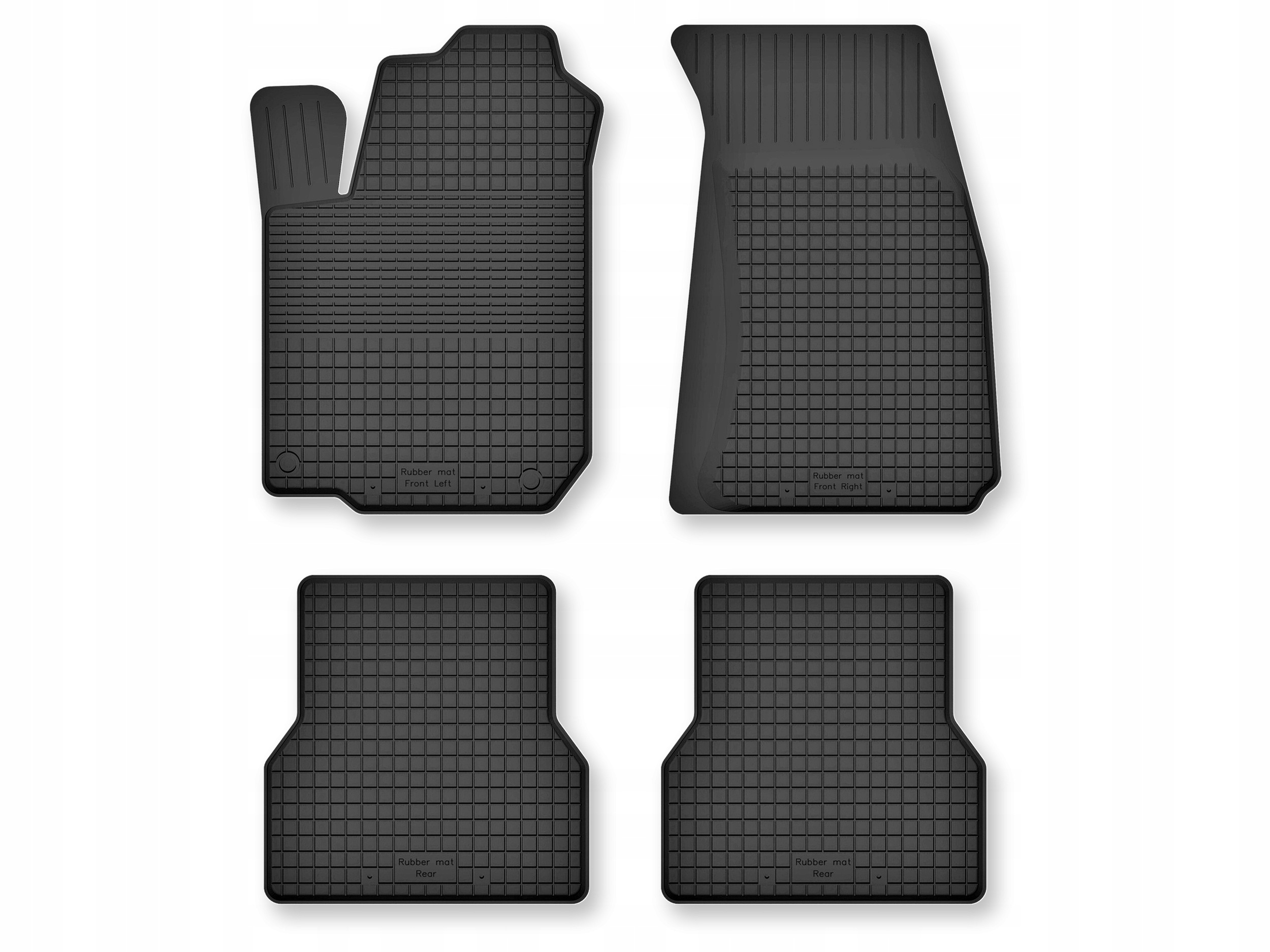 Dywaniki gumowe Wlg komplet 4 szt. do Vw Golf I, Renault Captur