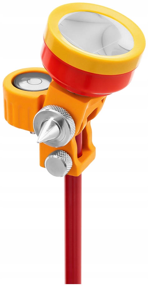 MINI PRYZMAT LUSTRO DALMIERCZE GEODEZYJNE Z TYCZKĄ I PODSTAWĄ SREBRNA POWŁO Marka Steinberg Systems