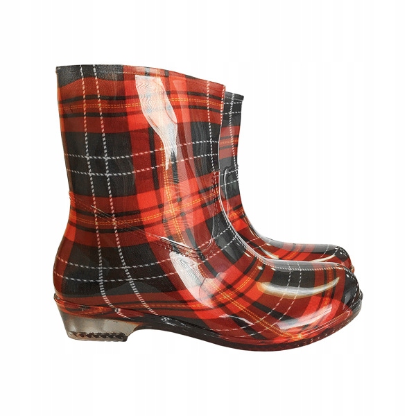 

Buty Gumowe Modne Kalosze Damskie Check r. 41