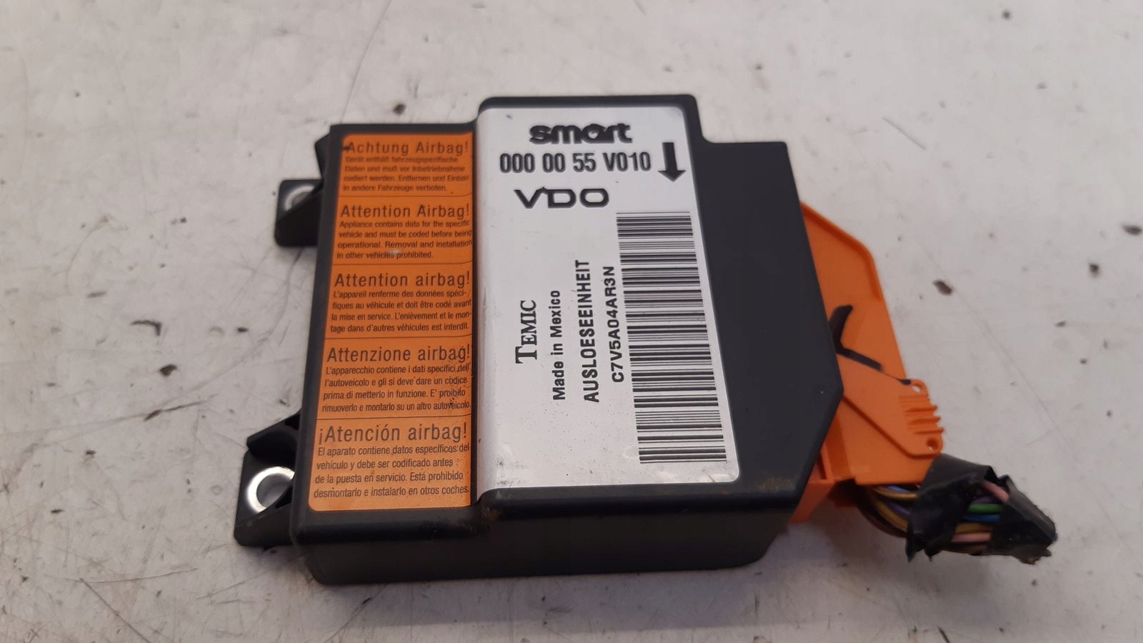 modulo airbag sensor airbag Smart ForTwo Cabrio 0,7T