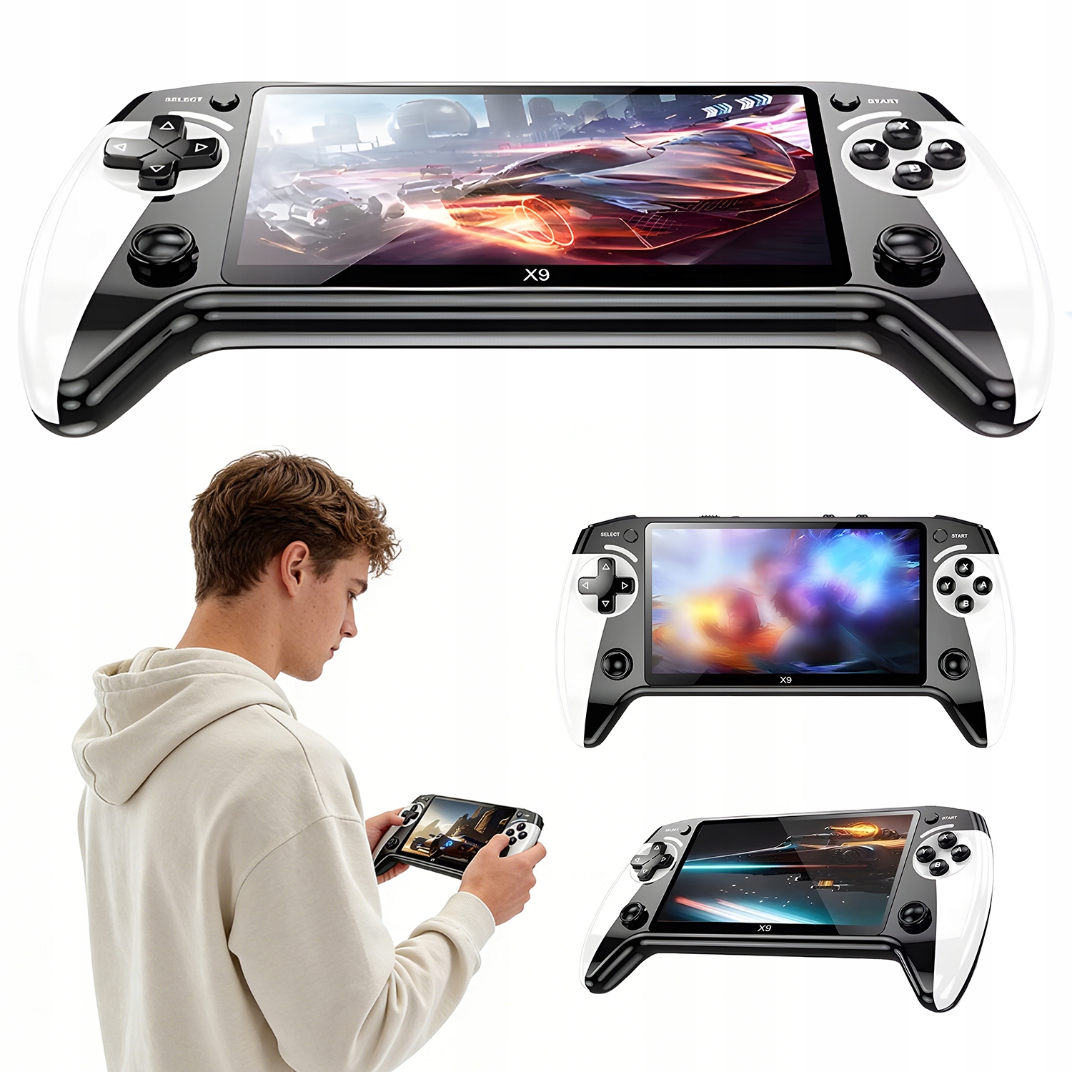 Konsola Do Gier Handheld 5.5 Cala Hd Z 6000 Wbudowanymi Grami Dla Dzieci