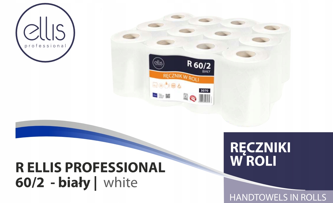 Ręcznik w roli ELLIS Comfort 60m 2w.Lamix celuloza EAN (GTIN) 5900848003070