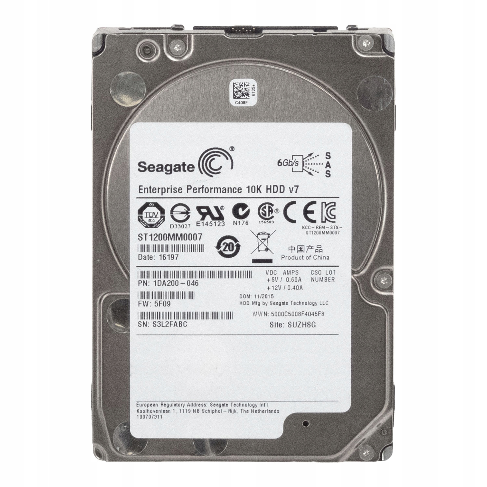 Seagate 1,2 Tb 10K 64 Mb SAS-2 2,5" ST1200MM0007