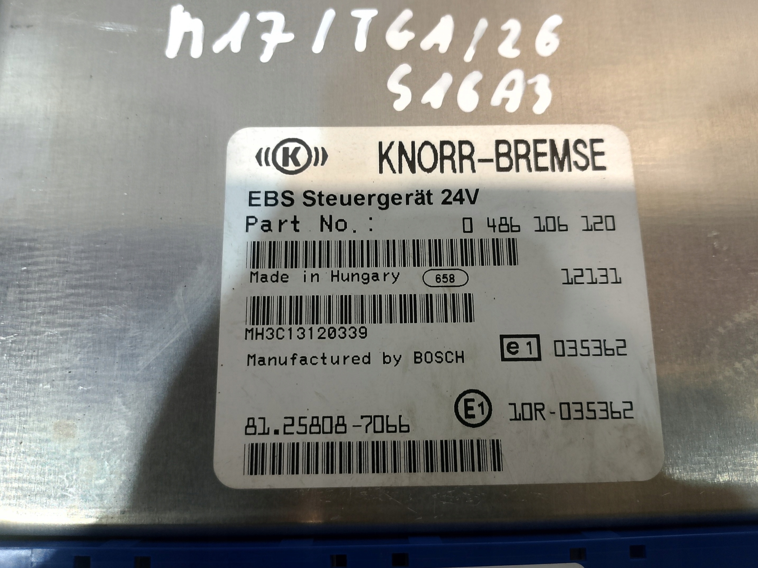control unit computer EBS MAN TGX 18.480 0 486 106 120