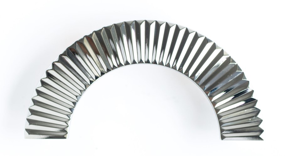 Piękny uchwyt półokrągły C&b Sole 160mm Glamour Półkole chrom połysk