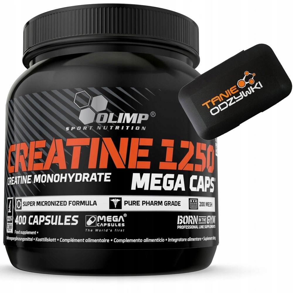 OLIMP CREATINE MEGA CAPS 1250 400 kaps V KAPSULÁCH MONO SILA HMOTA