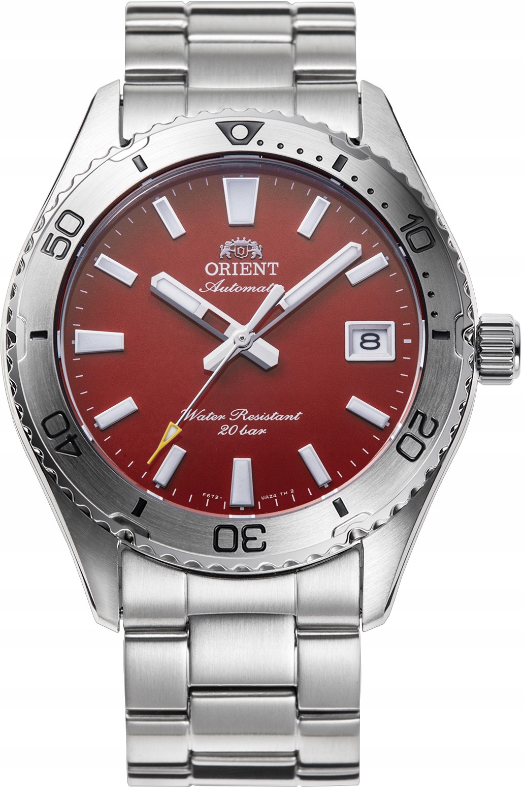 Nový originální Pánské Hodinky Orient Mako RA-AC0Q09R30B Automat červený