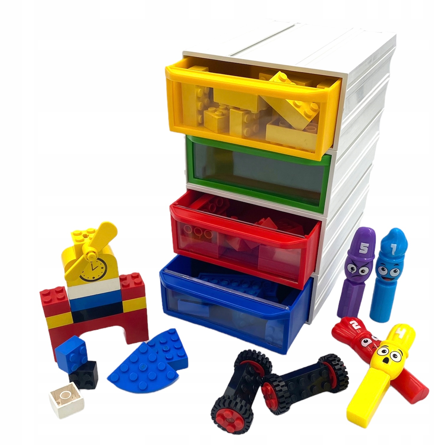 Szufladki dla dzieci na klocki LEGO 4 szt.