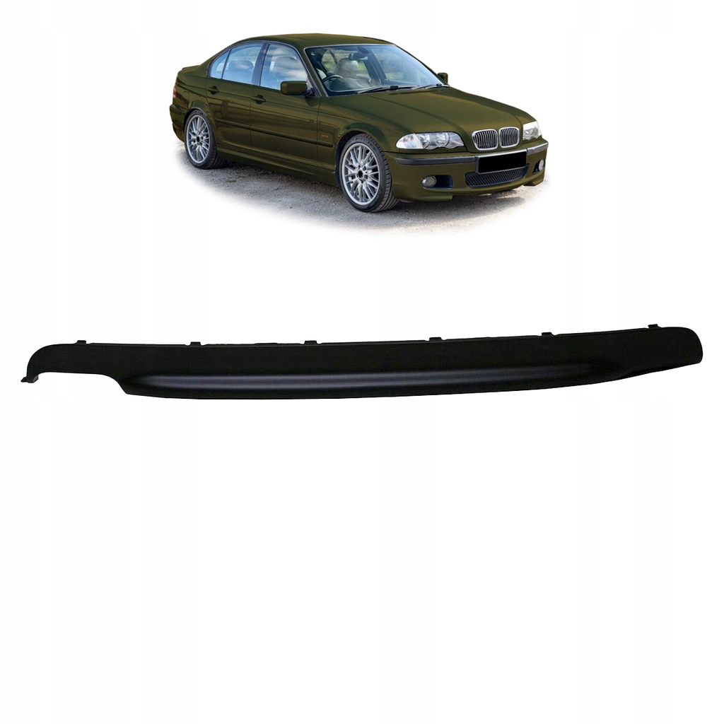 Dyfuzor tylny do BMW 3 (E46) Sedan 1997 - 2005 (czarny mat)