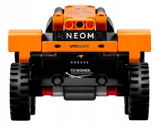 LEGO TECHNIC NEOM MCLAREN EXTREME E TEAM SAMOCHÓD Z NAPĘDEM PULL-BACK 42166 Wiek dziecka 7 lat +