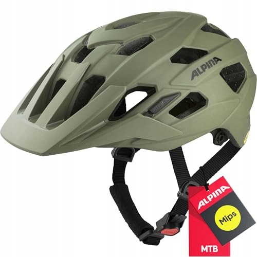 Kask rowerowy Mtb Alpina Plose Mips 52-57 cm oliwkowy mat Enduro