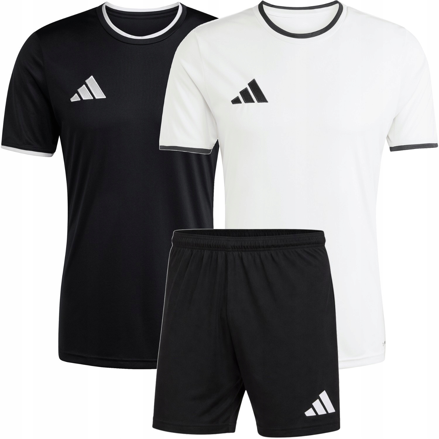 STRÓJ SPORTOWY KOMPLET MĘSKI ADIDAS 2x KOSZULKA T-SHIRT + SPODENKI
