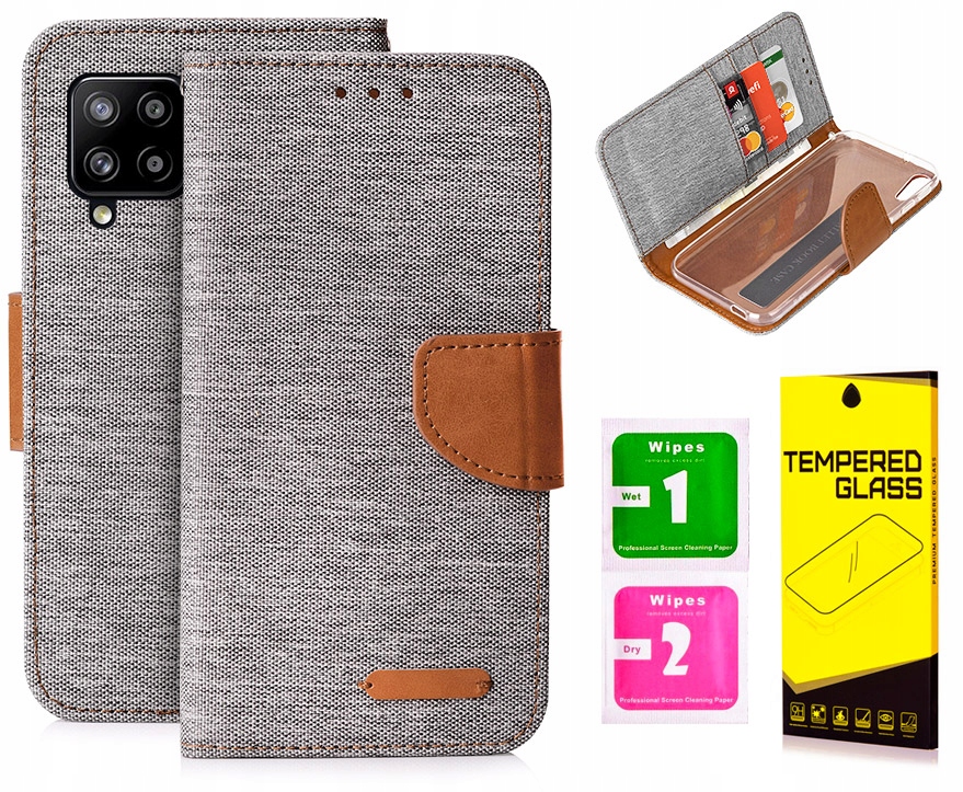 

Etui Portfel Canvas Do Samsung Galaxy M12 Szkło