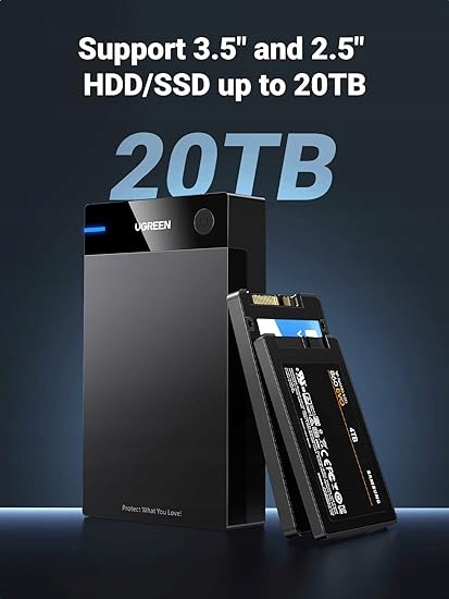 UGREEN OBUDOWA ZEWNETRZNEGO DYSKU TWARDEGO 3,5 INCH Kod producenta F67I56Y