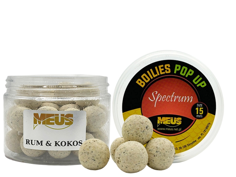 Kulki Haczykowe Pop-Up 15mm Rum Kokos Spectrum Meus