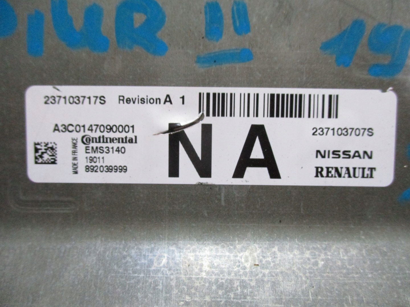 computer Motore RENAULT CAPTUR 2 1,0i 237103707S