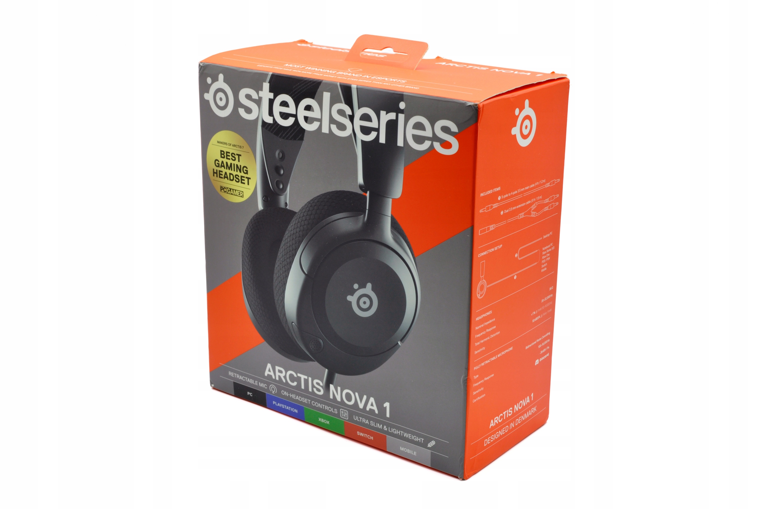 SteelSeries Arctis Nova 1 - Gamingowy zestaw słuchawkowy do