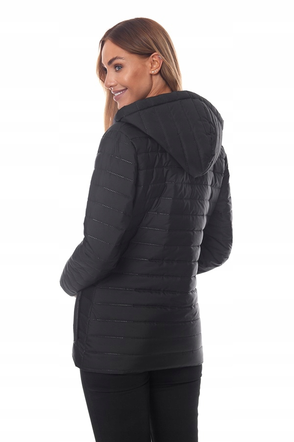 Kurtka damska pikowana wiosenna jesienna M Rękaw długi rękaw