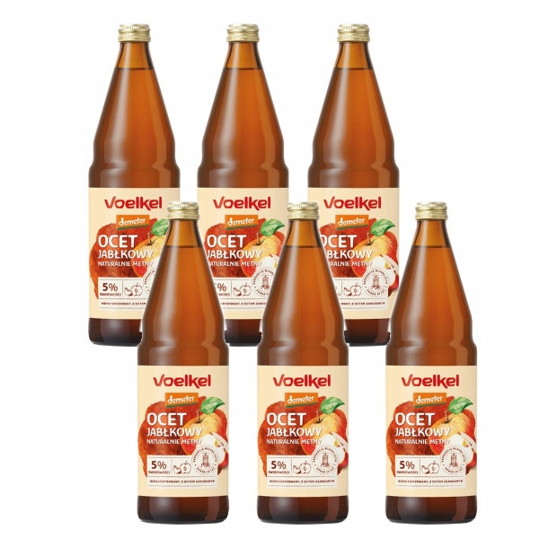 Levně 6 x Ocet z jablek Bio Demeter 750 ml Voelkel Voelkel