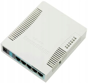MikroTik RB951Ui-2HnD, 600Mhz, 128MB Ram, 5xLAN, 2.4Ghz 802.11n, L4, case,