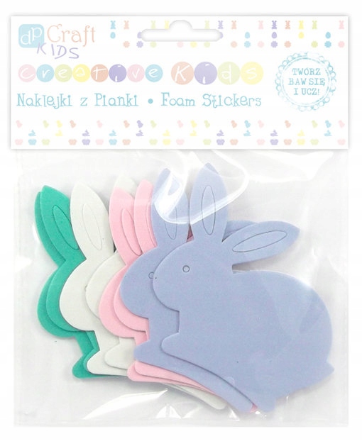 

Naklejki z pianki Króliki 8szt KSPI-206