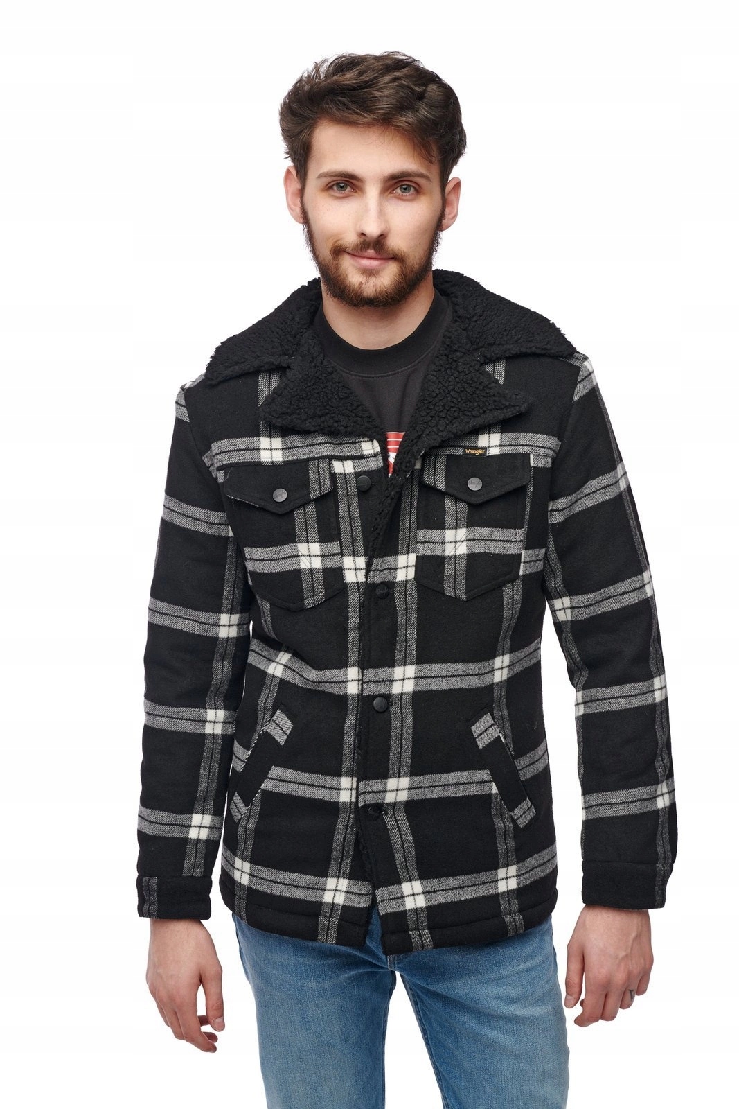 Pánská zimní bunda Wrangler Wrange Coat Black W463XS100 S