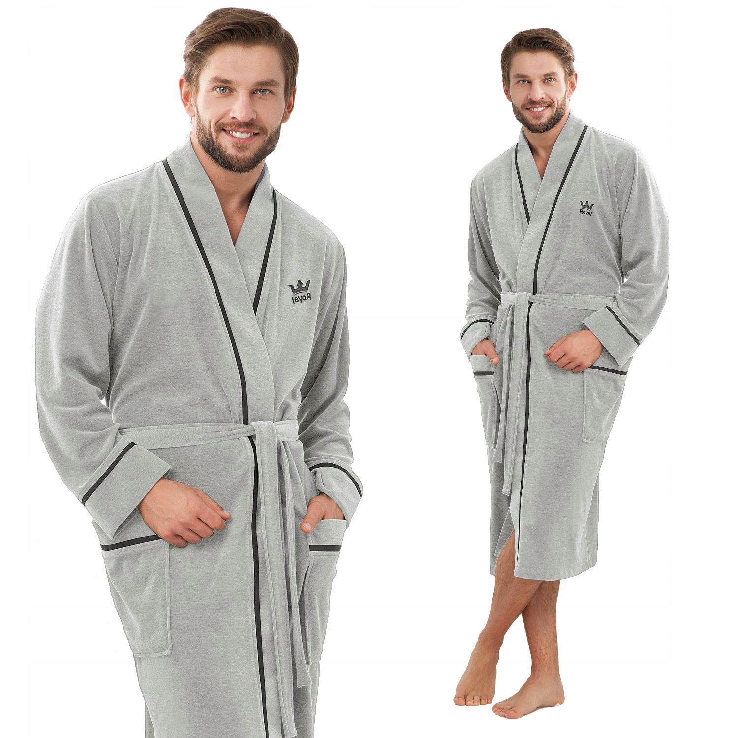 

Szlafrok męski Luna kod 852 szary roz. XXL