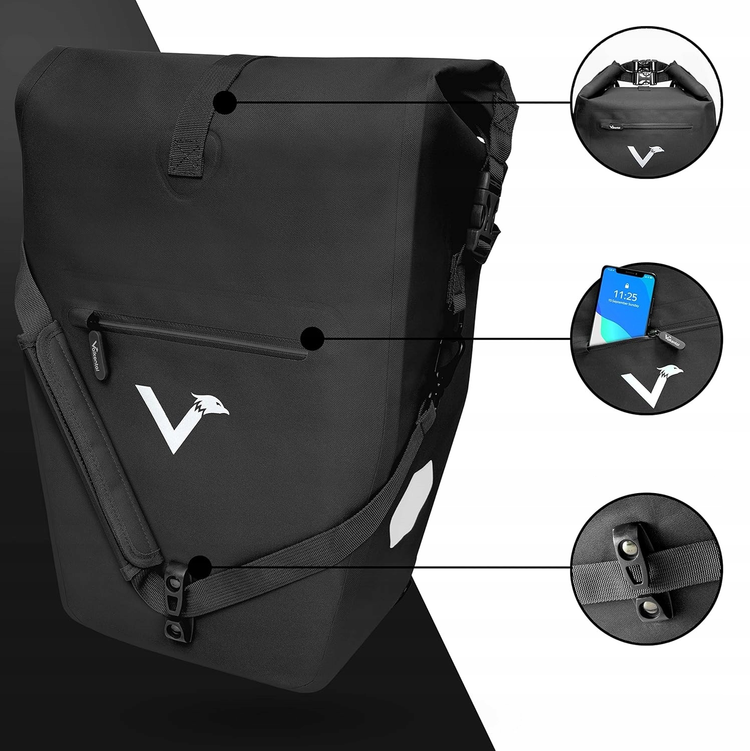 SAKWA TORBA NA LAPTOP ROWEROWA VALKENTAL 28L MATERIAŁOWA Marka Inna marka