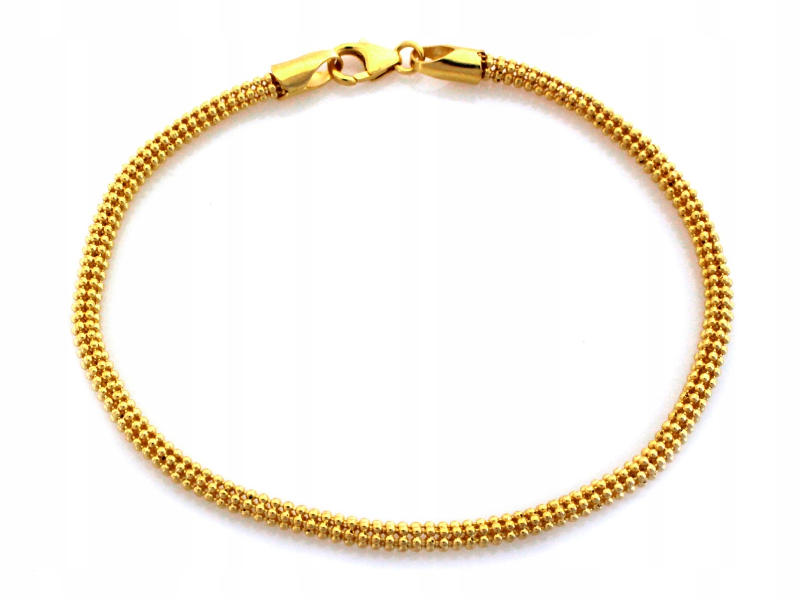 Pozlacený stříbrný náramek pro ženu 925 s Kuličkami, efektní, módní